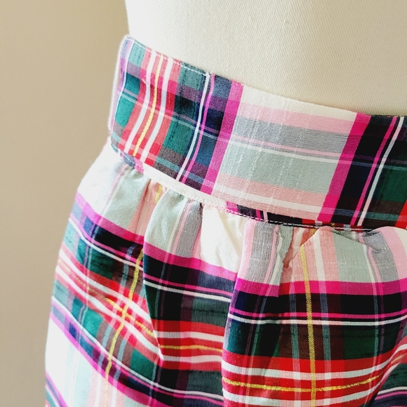 Crown & Ivy Plaid Skirt with Bow size 10p - Picture 3 of 10